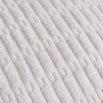 Fancy Homi 2 Packs Cream Boho Decorative Throw Pillow Covers 18x18 Inch with Pom-poms for Couch Bed Living Room, Modern Farmhouse Home Decor, Soft Corduroy Cute Square Cushion Case 45x45 cm