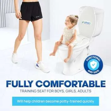UMIEN 2-in-1 Potty Training Toilet Seat for Toddlers & Adults