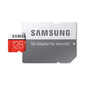 SAMSUNG 128GB EVO Plus microSDXC UHS-I U3 100MB/s Full HD & 4K UHD Memory Card with Adapter (MB-MC12...