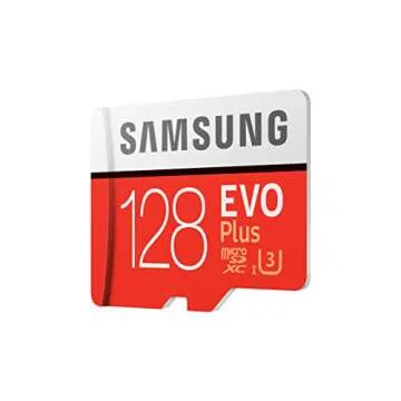 SAMSUNG 128GB EVO Plus microSDXC UHS-I U3 100MB/s Full HD & 4K UHD Memory Card with Adapter (MB-MC128GA, 2021)