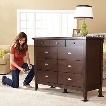 Super Sliders 5" Furniture Sliders - Easy Moving Solution