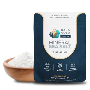 Baja Gold Fine Grind Mineral Sea Salt - 1 Lb. Gourmet Salt for Cooking