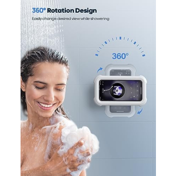 Lamicall Waterproof Shower Phone Holder for 4-7" Phones