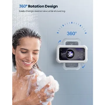 Lamicall Waterproof Shower Phone Holder for 4-7" Phones