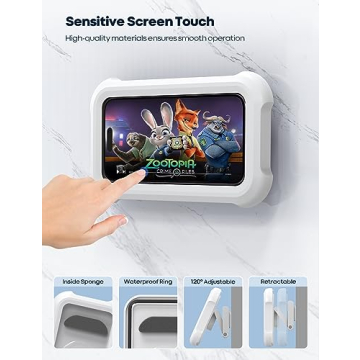 Lamicall Waterproof Shower Phone Holder for 4-7" Phones