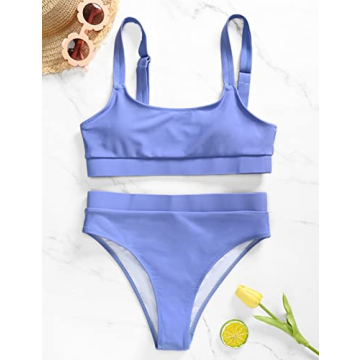 Stylish ZINPRETTY High Waisted Bikini Set for Women