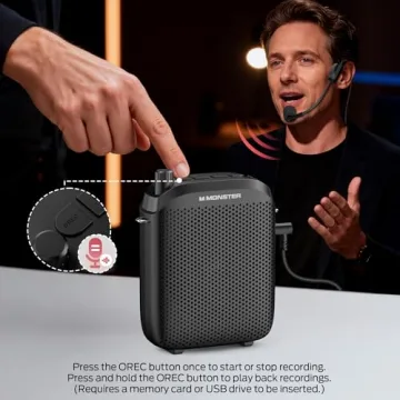 Monster Phonic 20 Voice Amplifier - Bluetooth PA Speaker