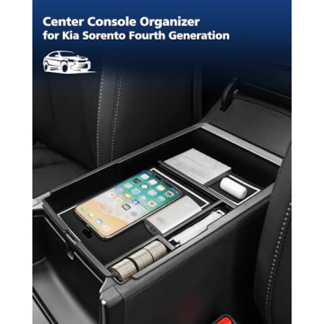 FIILINES Center Console Organizer for Kia Sorento 2021-2023