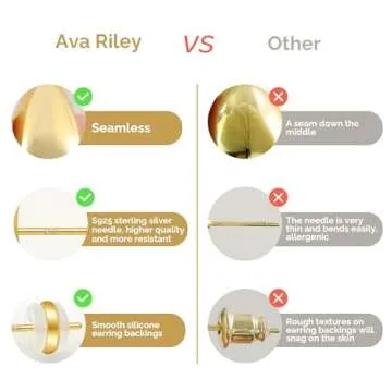 Ava Riley Chunky Gold Earrings - Stunning Teardrop Design