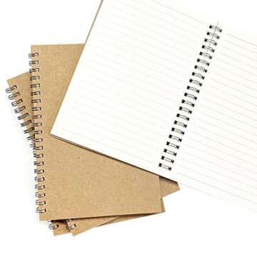 Ykimok 2-Pack Wide Ruled Notebooks for All Ages