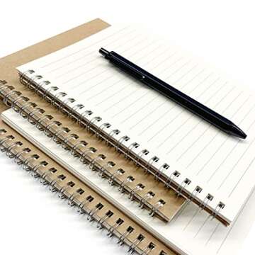 Ykimok 2-Pack Wide Ruled Notebooks for All Ages