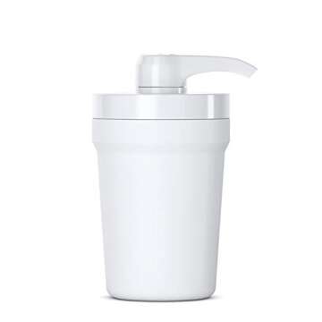 PumpCup Portable Hand Sanitizer Dispenser for Car Cup Holders (2 Pack, White)