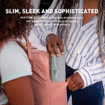 MIATONE Boombox Portable Bluetooth Speaker Waterproof