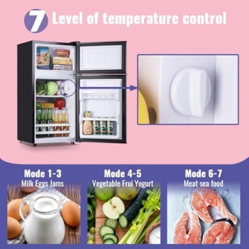2.4 Cu.Ft Double Door Refrigerator for Home & Office