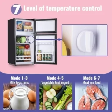 2.4 Cu.Ft Double Door Refrigerator for Home & Office