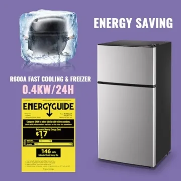 2.4 Cu.Ft Double Door Refrigerator for Home & Office