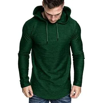 Lexiart Men's Athletic Hoodie - Stylish Comfort for Fitness