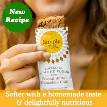 Simple Mills Almond Flour Snack Bars, Peanut Butter Chocolate Chip