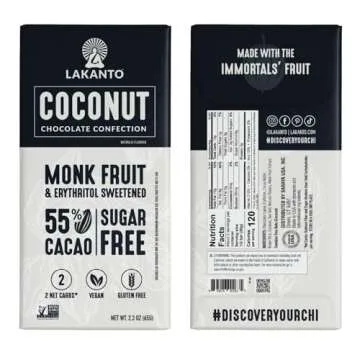 Lakanto Sugar Free Chocolate Bars Variety Pack - Decadent Treats