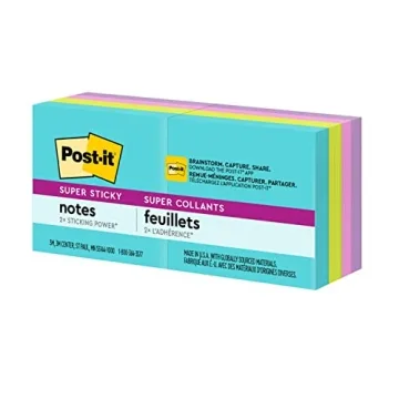 Post-it Super Sticky Notes 2x2 in Supernova Neon Collection