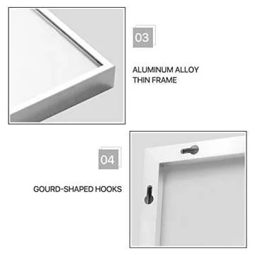 NeuType Full Length Dressing Mirror 65"x22" Large Rectangle Bedroom Floor Standing Wall-Mounted Mirror Hanging or Leaning Against Wall Aluminum Alloy Thin Frame (Silver)