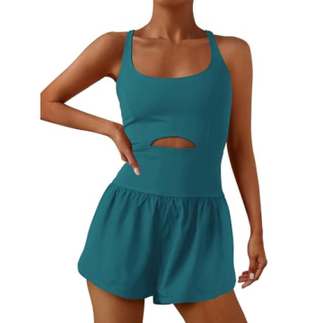 ReachMe Women's Running Onesie Workout Romper - Stylish & Comfortable Activewear