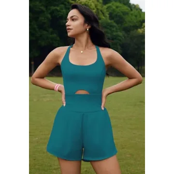 ReachMe Women's Stylish Athletic Workout Romper for Active Wear