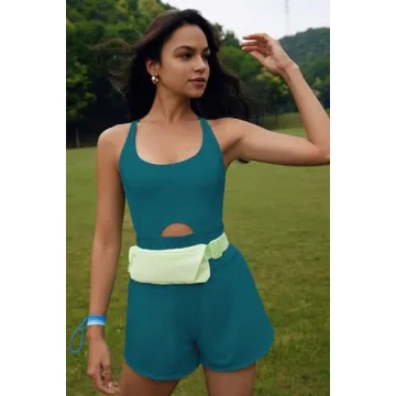 ReachMe Women's Stylish Athletic Workout Romper for Active Wear