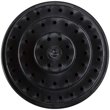 Nail Drill Bit Holder 48 Holes Stand Display Organizer Black - Dust Proof Storage Container Box Case Tools for Home Use or Nail Salon