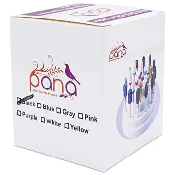 PANA Nail Drill Bit Holder Organizer - 48 Holes Dust Proof