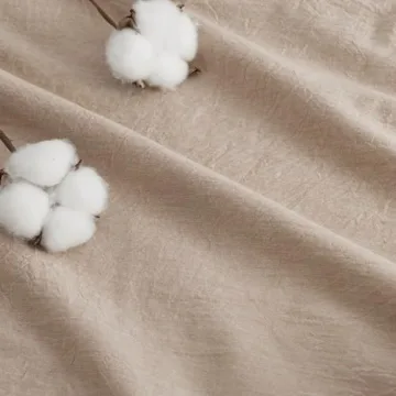 Bedsure 100% Washed Cotton Duvet Cover Set for Gifts