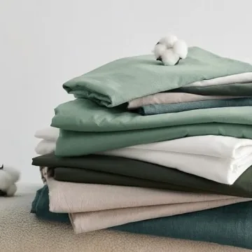 Bedsure 100% Washed Cotton Duvet Cover Set for Gifts