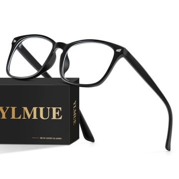 Ylmue Blue Light Blocking Glasses for Reduced Eye Strain - Unisex Gaming Eyewear