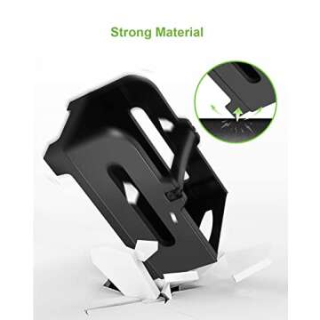 Nelko Label Holder, Thermal Label Holder for Rolls and Fan-Fold Labels, Shipping Label Roll Holder for Desktop Label Printer Shipping Supplies Industrial Labels Accessory for Home, Office (Black)