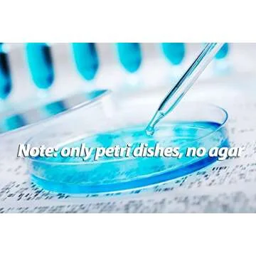 20 Pack Sterile Plastic Petri Dishes 90mm Diameter