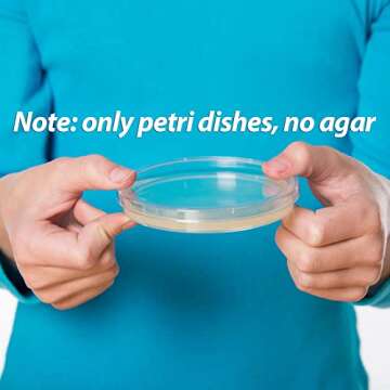 20 Pack Sterile Plastic Petri Dishes 90mm Diameter