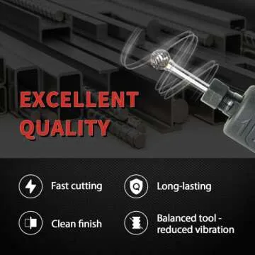 S&F STEAD & FAST Carbide Burr with 1/4” Shank 1/2” Cutter Dia 1/2” Length, Professional Grade Tungsten File, Die Grinder Bit for Metals, Rotary File Ball Shape, Grinding Burr Bit