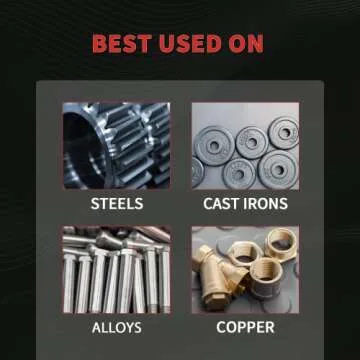 S&F STEAD & FAST Carbide Burr with 1/4” Shank 1/2” Cutter Dia 1/2” Length, Professional Grade Tungsten File, Die Grinder Bit for Metals, Rotary File Ball Shape, Grinding Burr Bit