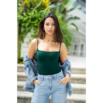 SUUKSESS Women Square Neck Thong Bodysuit - Sexy & Stylish