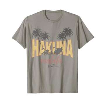 Disney Lion King Vintage Hakuna Matata Logo Graphic T-Shirt