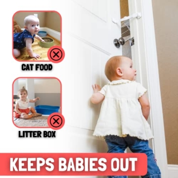 Door Buddy Adjustable Door Latch - Child and Pet Safe Solution