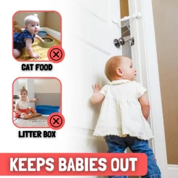Door Buddy Adjustable Door Latch - Child and Pet Safe Solution