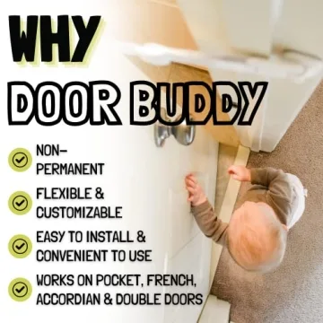 Door Buddy Adjustable Door Latch - Child and Pet Safe Solution