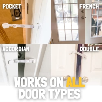 Door Buddy Adjustable Door Latch - Child and Pet Safe Solution