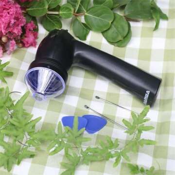 Mamba Lite 0.75g Black All-Plastic Head USB Electric Herb Grinder. Small Portable Herbal Machine & Spice Mill for the Kitchen