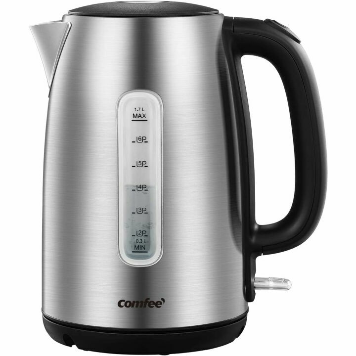 COMFEE Electric Kettle 1.7L with Fast Boil & Safety