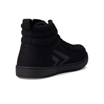 BILLY Footwear CS Sneaker High for Men - Man-Made Upper with Lining, Round Toe Silhouette, Lace-Up Closure, and Stylish Sneaker Black to The Floor 10.5 M