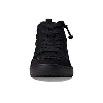 BILLY Footwear CS Sneaker High for Men - Man-Made Upper with Lining, Round Toe Silhouette, Lace-Up Closure, and Stylish Sneaker Black to The Floor 10.5 M