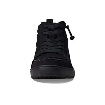 BILLY Footwear CS Sneaker High for Men - Man-Made Upper with Lining, Round Toe Silhouette, Lace-Up Closure, and Stylish Sneaker Black to The Floor 10.5 M