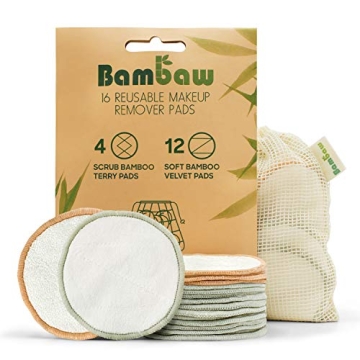Bambaw Reusable Makeup Remover Pads 16 Cotton Rounds